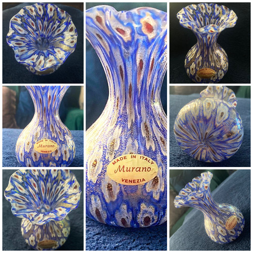 Murano millefiori piccolo vaso