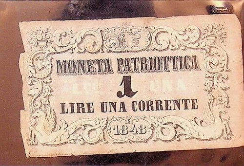 Moneta patriottica lire - lire, una