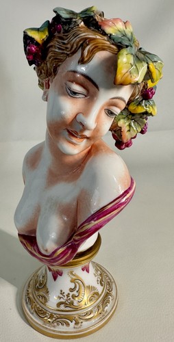 Busto porcellana capodimonte - busto,