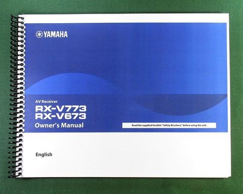 Yamaha v673 instruction - yamaha, rx-v673