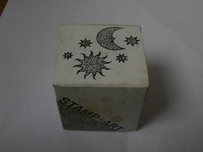 ***Timbro stampo legno " Sole luna stelle " Made in Germany Rader***