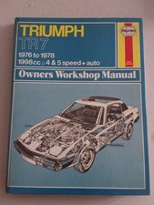 TRIUMPH TR7 1976-1978 1998 cc 4&5 SPEED + AUTO  WORKSHOP MANUAL  IN INGLESE