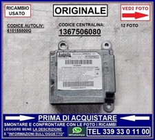 CENTRALINA SENSORE AIRBAG AUTOLIV FIAT QUBO FIORINO + NEMO BIPPER 1367506080
