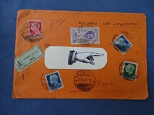 POSTE ITALIANE-ASSICURATA LIRE CINQUECENTO-VIAGGIATA DA LA SPEZIA A NAPOLI-1935