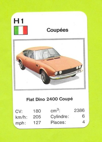 Carte fiat dino 2400 - n°h1,