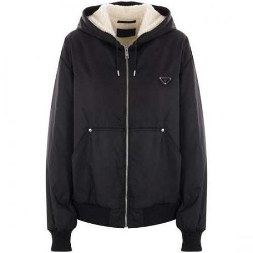 Prada nylon hooded jacket - hooded,