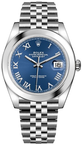 Rolex datejust blu - rolex,