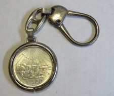 PORTACHIAVI PORTAMONETA - LIRE 500 IN ARGENTO -
