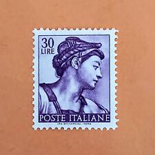 Francobollo Repubblica Italiana serie Michelangiolesca 1961 lire  30
