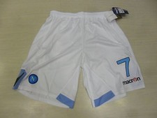1613 TG XXL CALCIO NAPOLI 2012 PANTALONCINI 7 CAVANI MACRON SHORTS PANTALONCINO