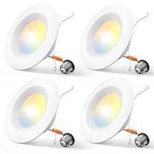 4 Pack 5/6 inch 5CCT LED