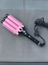 Sonar F13 Piastra Arricciacapelli 3 Tubi Effetto Onde - Rosa