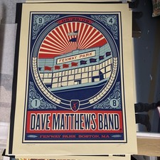 Poster Dave Matthews Band Fenway Park Boston 29-05-2009 metano firmato /1800