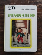 Pinocchio 3D Libri Tridimensionali RARISSIMO Illustrazione di Izawa e Hijikata