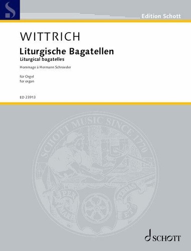 Liturgical bagatelles organ