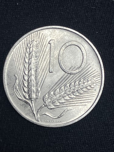 Moneta lire 1974 spighe - lire, "spighe"