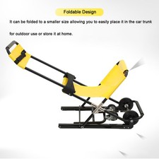 200KG Sollevatore Manuale Sedia Scale Pieghevole Montascale Sedia Evacuazione 4 Ruote