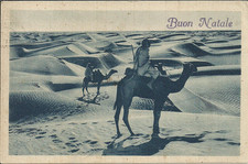 Colonie- Libia, cartolina Buon Natale, anno 1938 viaggiata da Tripoli a Roma