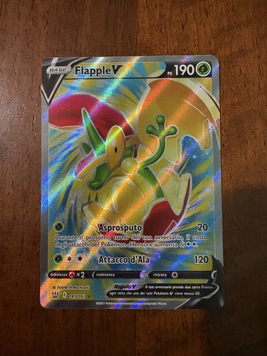 Carte pokémon flapple - flapple, v