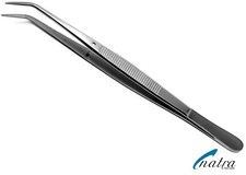 Pinzetta 15 cm curva acciaio