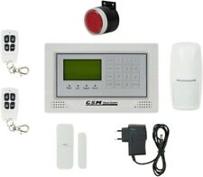ANTIFURTO SISTEMA ALLARME WIRELESS KIT COMBINATORE TELEFONICO GSM SMS SENSORE