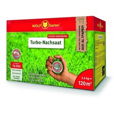 Wolf Garden Turbo post-semina prato LR 120 semi prato 2,4 kg per 120 m² 