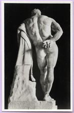 CPSM, NAPLES, Musée Archéo, HERCULE FARNÈSE, (DE DOS), Ercolo, ALINARI, 50's
