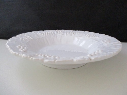 Deruta grappa white soup bowl - deruta,