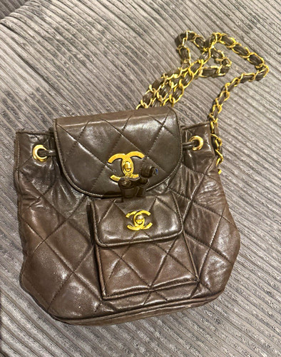 Chanel zaino vintage pelle - chanel,