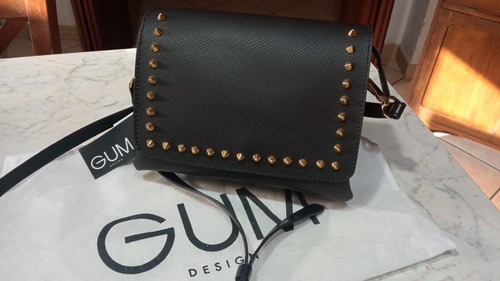 Borsa pelle borchiata - borsa,