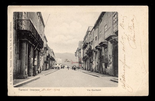 Cartolina termini imerese via - cartolina,