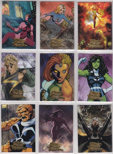 Marvel heroines foil sub set - marvel,