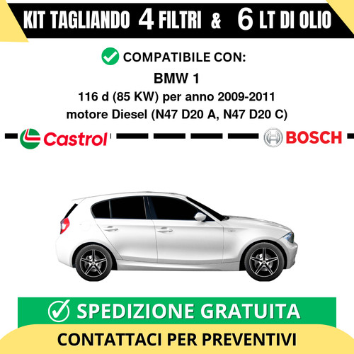 Tagliando filtri bosch 6 - 4,