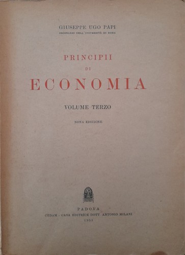 Principi economia volume - economia, (volume