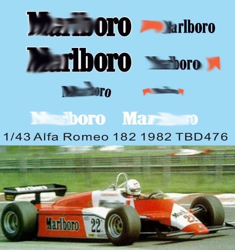 Decals per alfa - 1/43,