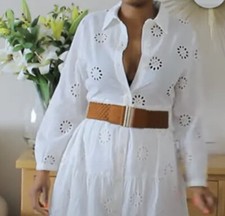 ABITO MIDI ZARA COTONE CON