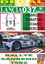 DECAL LANCIA 037 RALLY