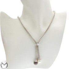 Collana oro bianco 18 kt 750