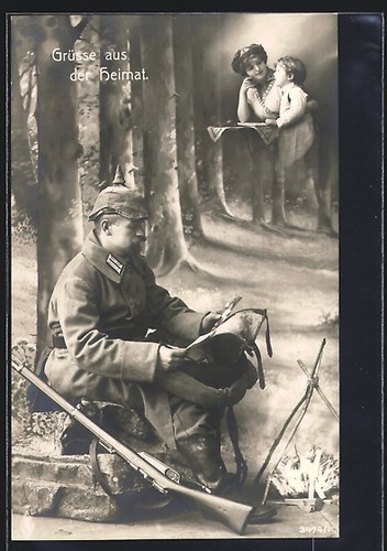 Cartolina fotografica soldato