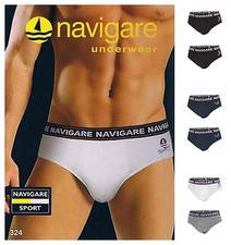 NAVIGARE 6 PEZZI SLIP UOMO COTONE ELASTICIZZATO COLORATO 324 DA 4 A 7 MUTANDA