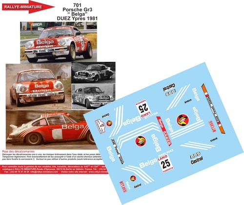 Decals ref 0701 - 0701, porsche