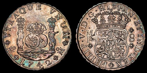 Reales 1742 méxico - reales., 1742/32.