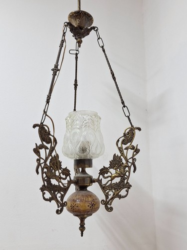 Lampadario vintage ottone e - vintage, in