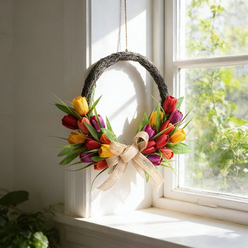 Corona fiori artificiali - di, 40
