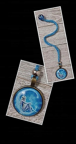 Handmade crochet fairy moon - handmade,