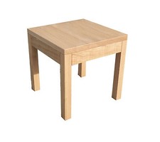  Tavolino rovere massello.  Dimensioni: 45 x 45 x 60 cm di altezza. Su misura!