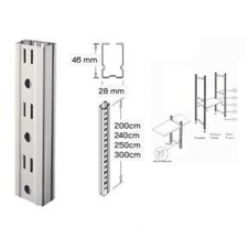MONTANTE PER SCAFFALATURA METALLICA A GANCIO mm 2900  a 9,52 euro