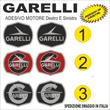 adesivi motore GARELLI in kristal destro e sinistro