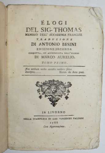 Elogi ediz 1788 - 1788,