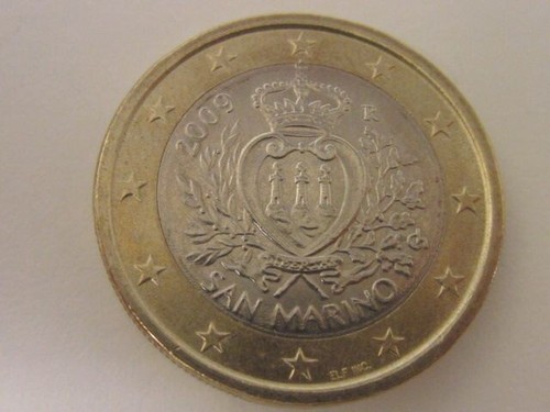 Moneta euro san - moneta,